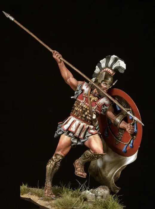 [Loong Way Miniatures] Alexandros модели афинские Hoplite, персидские войны(490-479BC) 75 мм белые металлические миниатюрные