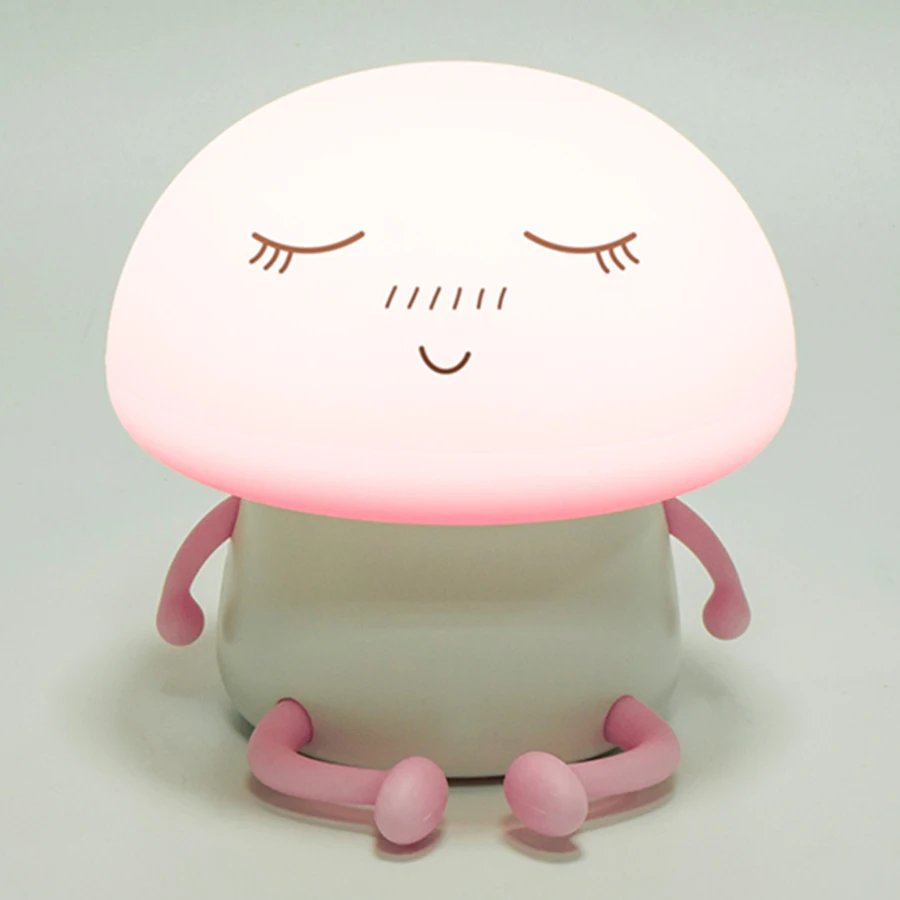 Silicone LED Night Light Chargeable Battery Touch Sensor light 2 Modes