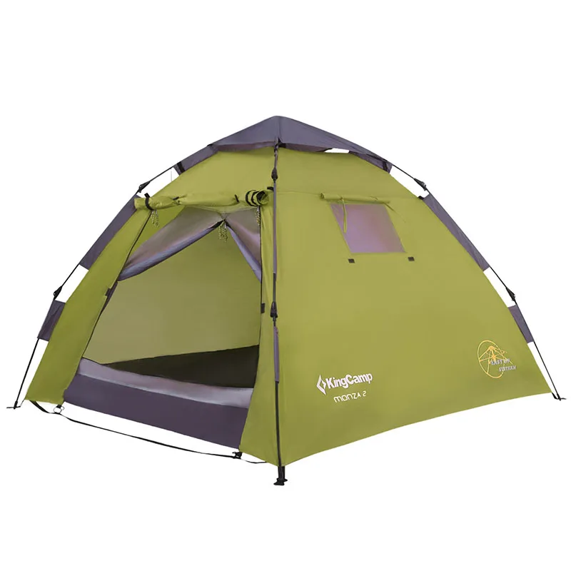 

KingCamp Pop Up Tent 3-Persons 3-Seasons Double Multipurpose Quick-up Breathable Durable Camping Tent Outdoor with Door Awning