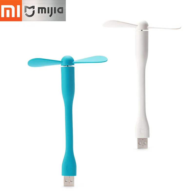 Оригинальный Xiaomi Mijia USB вентилятор гибкий портативный мини для Power Bank & Notebook Laptop