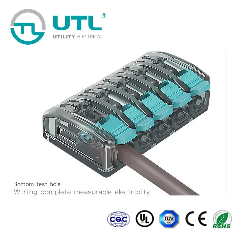 UTL UBC-595 (20 шт 5 штифтов) рычаг-гайка быстрого вставного ввода провода клеммные
