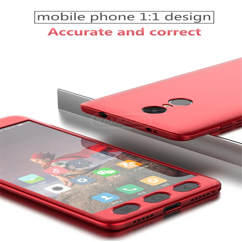 YAMIZOO For Xiaomi Redmi 4x Note 4 Global Case For Xiaomi Redmi 4x Note 4 Case 360 Full Protective Hard Phone Case Glass Coque   (8)