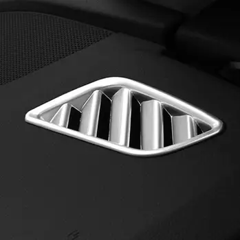 

ABS Matte For Audi A4 b9 2016 2017 Car front Small air outlet Vent frame Panel Sequins Cover trim Accessories car styling 2pcs