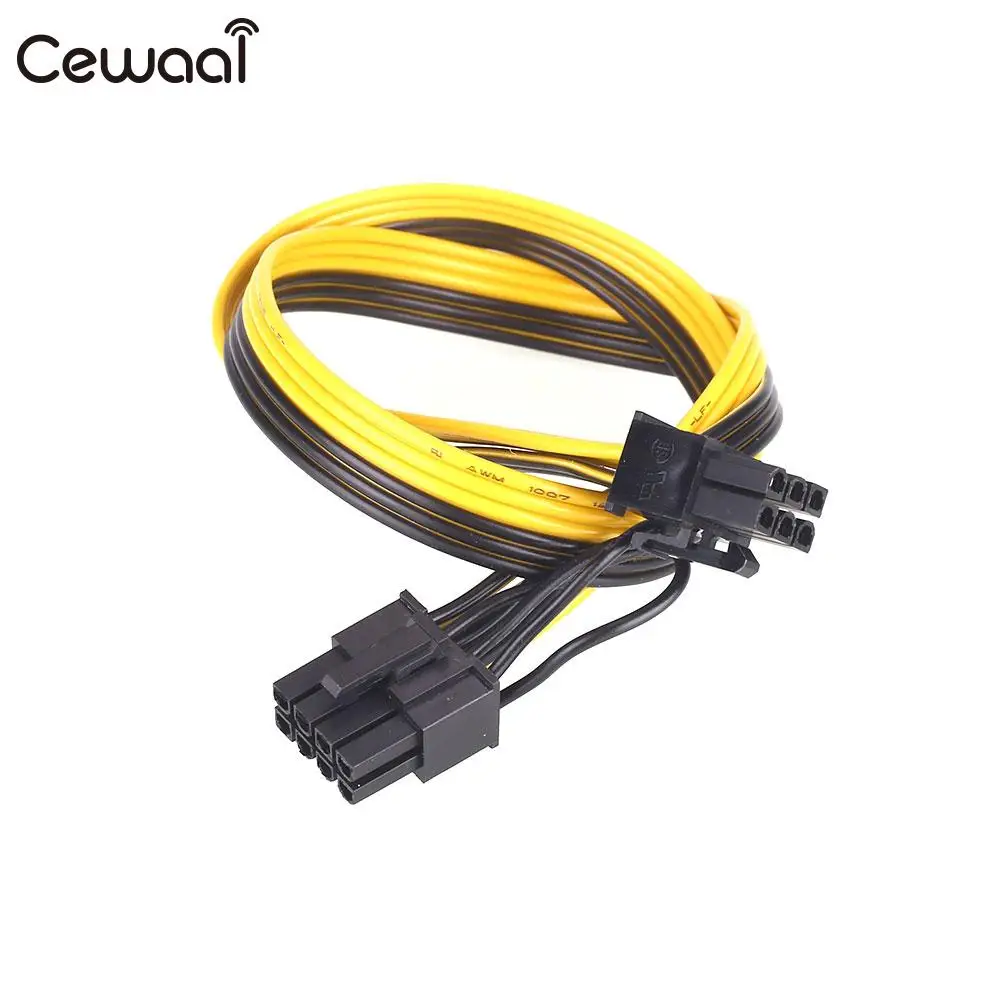 Power Cord Extension Cord Power Extension Cable 6Pin To 6+2 Pin Mining Machine PSU PCI-E