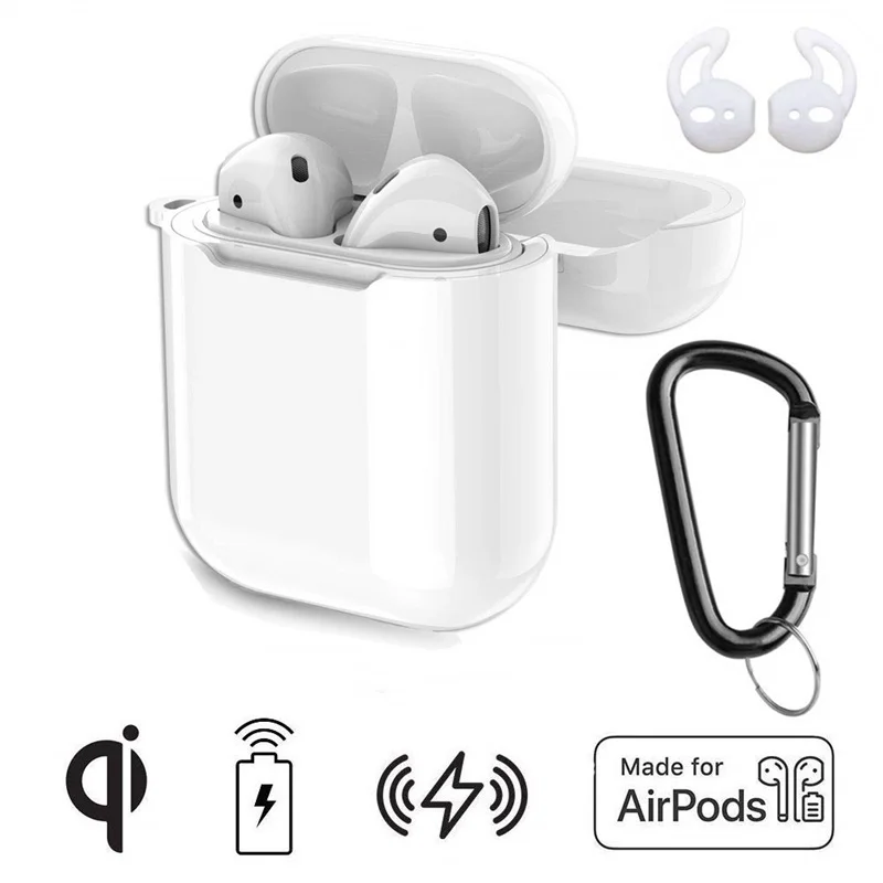 

Qi Wireless Charger Case For Apple Airpods QI Standard Wireless Charging Receiver For Iphone ChargeurCargador Inalambrico
