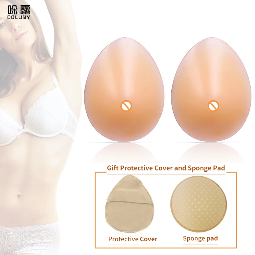 

Water Drop Super Soft Silica gel Breast Form Supports Artificial Silicone Fake False Breast Real touch feeling 150g-500g D30