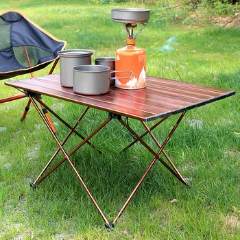 

Portable light aluminum alloy camping table, card game barbecue table, mesa plegable