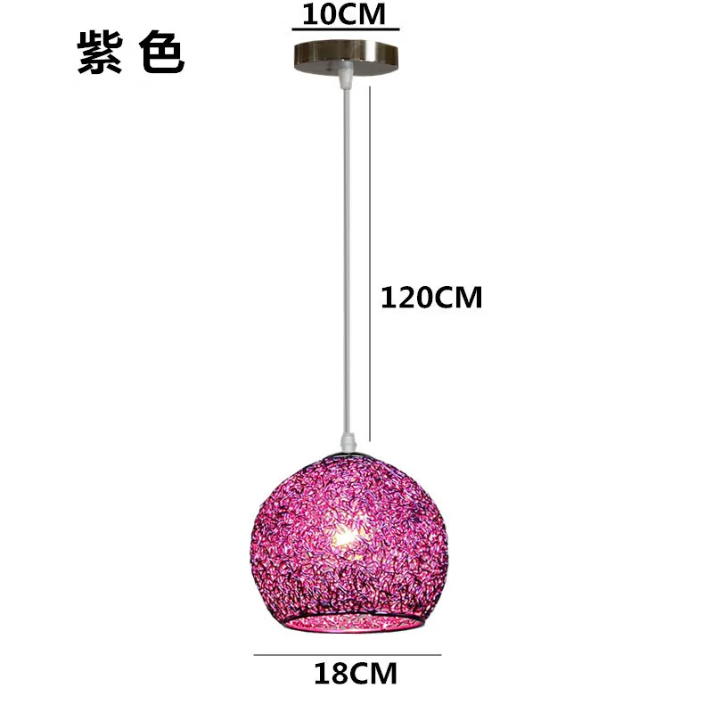 Современный минималистский бар ресторан многоголовый молекулярный вращающийся Кулон лампы скандинавские спальни прикроватные металлические подвесные светильники - Цвет корпуса: Фиолетовый