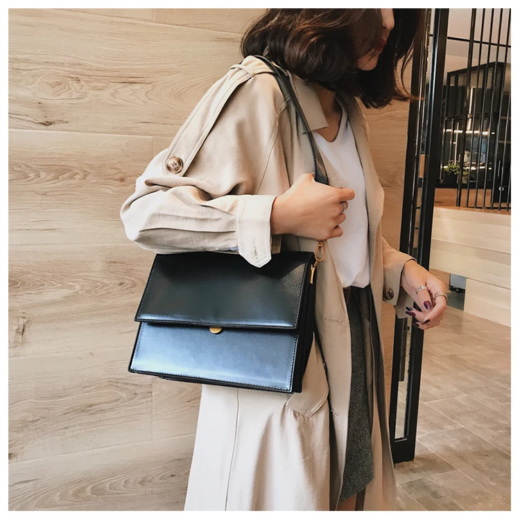 Европейская мода простой для женщин дизайнерские сумки 2018 новое качество из искусственной кожи Сумка аллигатора плечо сумки через