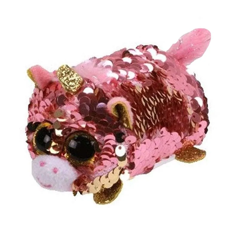 

TY Beanie Boos Flippables Sequin Coral Unicorn lion leopard Fox Owl Cat Ladybug Cute Animal Plush Toys Doll For Girl Gifts