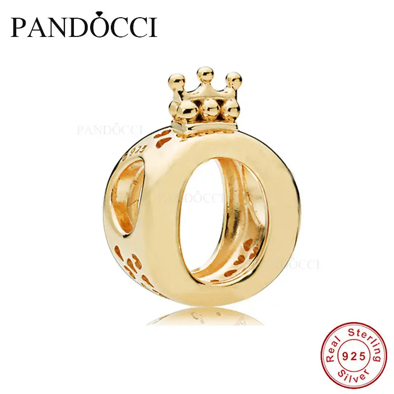 

Fits Original Charm Bracelets 925 Sterling Silver Shine Signature Crown O Beads for Jewelry Making Berloque 2018 New PANDOCCI