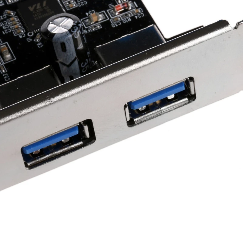2 портами плата PCI Express USB 3 0 Фронтальная панель с адаптером для карт управления 4