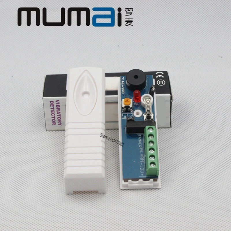 

8pcs Intelligent Digital Vibration sensor Electronic Wired Shock detector ATM Security alarm Cash box safe box anti burglar
