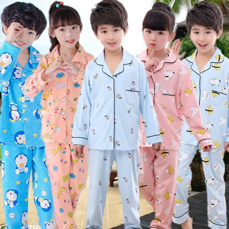 Пижамный комплект для мальчиков и девочек; Рождественская одежда для сна; Пижама для девочек с героями мультфильмов; комплекты одежды для детей; хлопковые пижамы; детская одежда; От 2 до 14 лет 4e