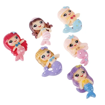 

Cute Mermaid Princess Filler For Clear/Fluffy Mud Box Popular Children Toys Kids Lizun Slime DIY Kit Accessories Modeling Clay