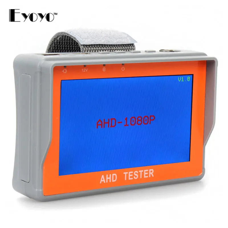 

Free Shipping!4.3"AHD&CVBS Analog Camera CCTV Security Tester LCD Monitor Video Audio Wrist strap 1080P 960P 720P W/ 12V Output