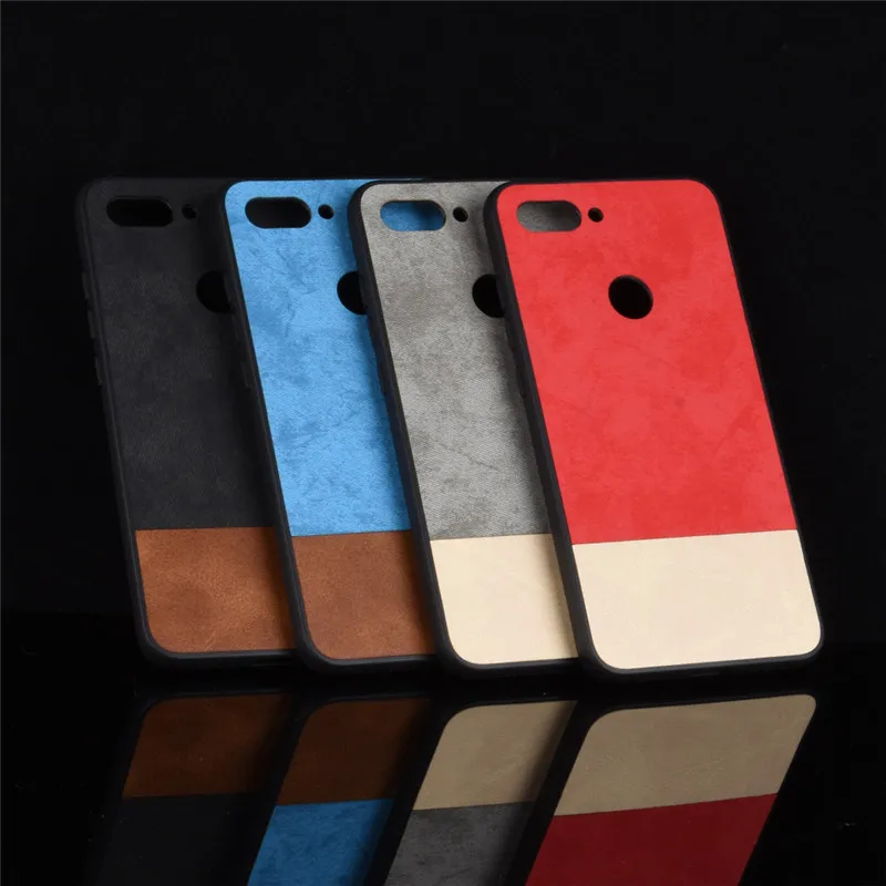 For xiaomi mi 8 lite case cover 6.26 Two colors PC+TPU Luxury leather back shell for Xiaomi mi8 coque |