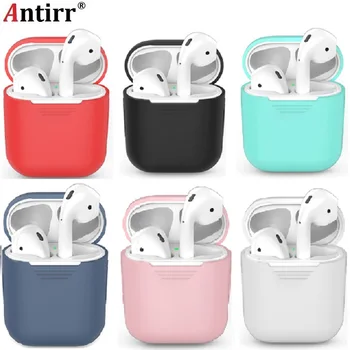 

1PCS TPU Silicone Bluetooth Wireless Earphone Case For AirPods Protective Cover Skin Accessories for Apple Airpods Charging Box