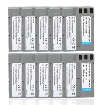 

New 10pcs/lot En-el3e El3e 2400mah Camera Batteries Enel3e For Nikon D30 D50 D70 D90 D70s D300