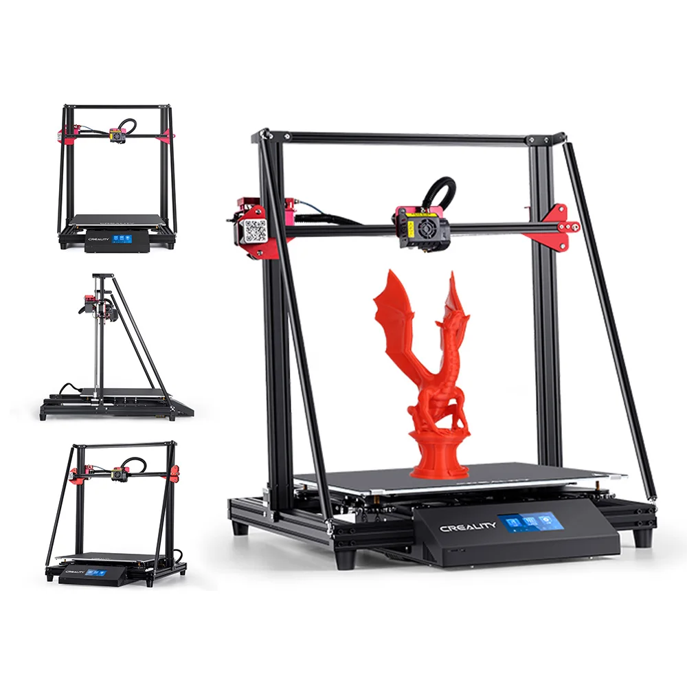 Новейший Creality 3D CR-10 Max 3d принтер, большой 3d принтер 450*450*470 мм, автоматическое выравнивание, печать с сенсорным экраном, 8 ГБ, TF карта