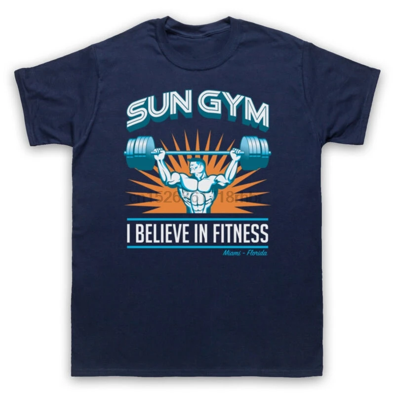 SUN GYM I BELIEVE IN FITNESS PAIN& GAIN Мужская футболка много размеров S-5XL