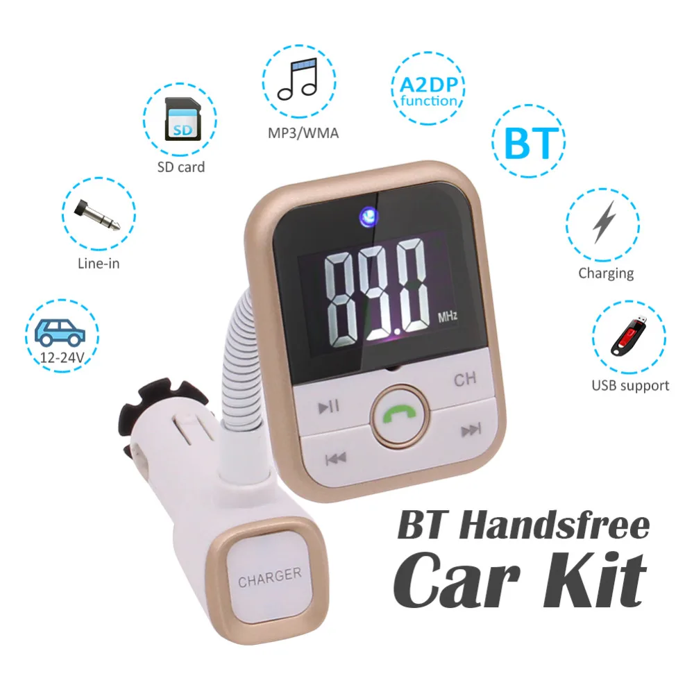 Bluetooth MP3 Player FM Transmitter music songs Car Kit Charger USB