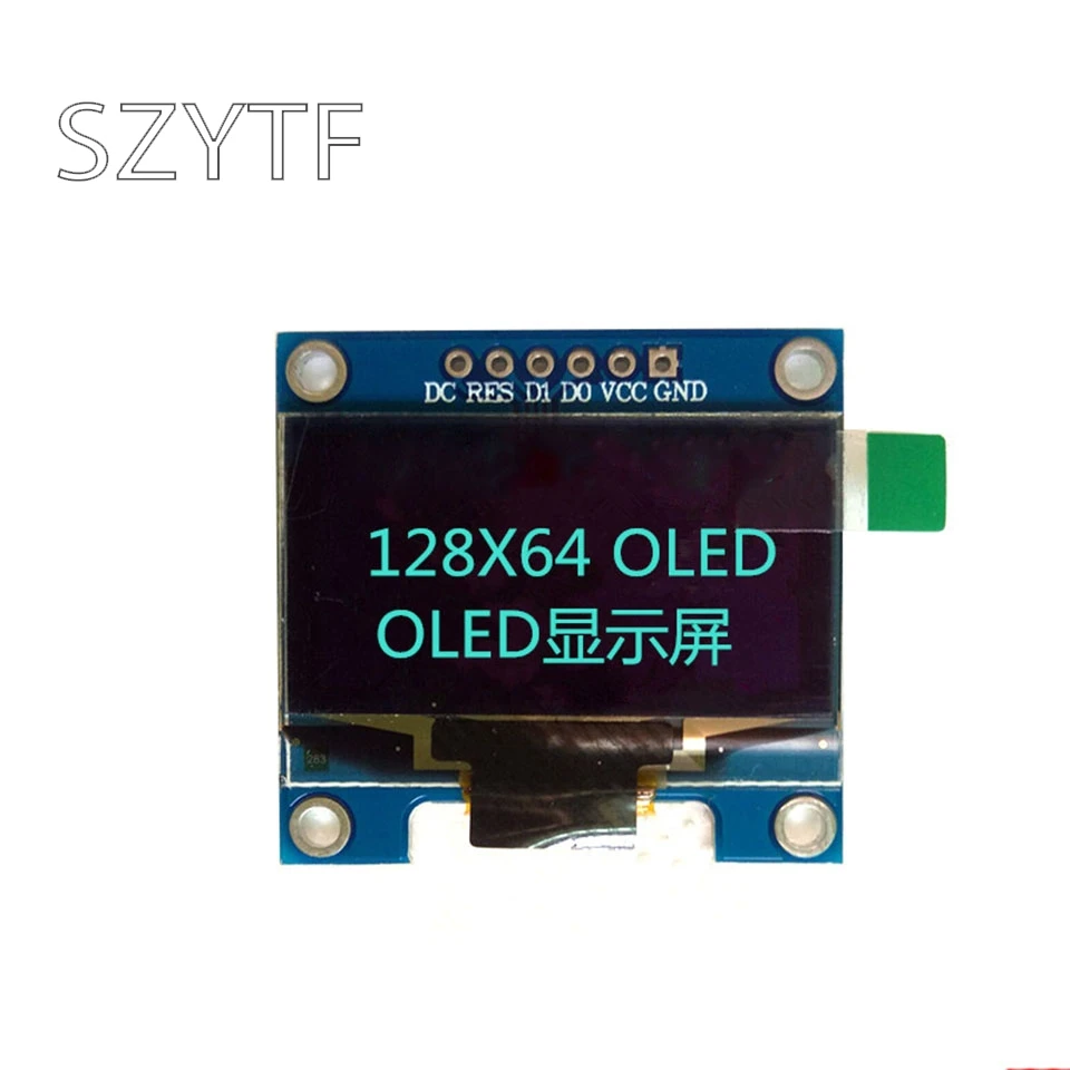 

0.96 I2C IIC SPI Serial 128X64 Blue and Yellow OLED LCD LED Display Module for Arduino/stm32/51