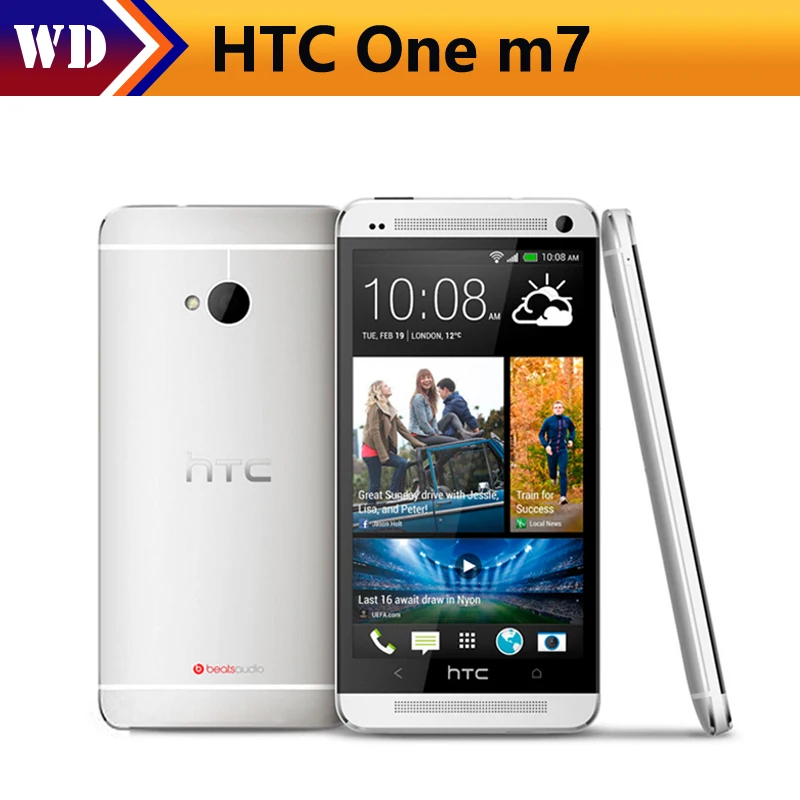 

HTC One m7 Mobile Phone Quad Core 4.7" Touch Screen 2GB RAM 32GB ROM WIFI GPS HTC one M7 Android Smart Phone