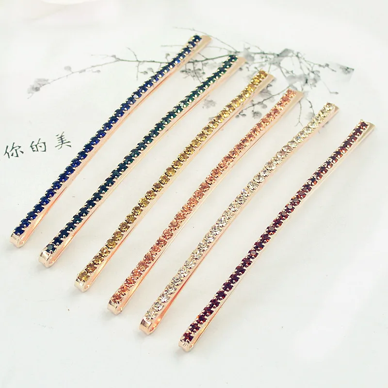 Модные женские заколки для волос 6 шт. пряжки со стразами|hair pins|hairpin hairbridal hair clip |