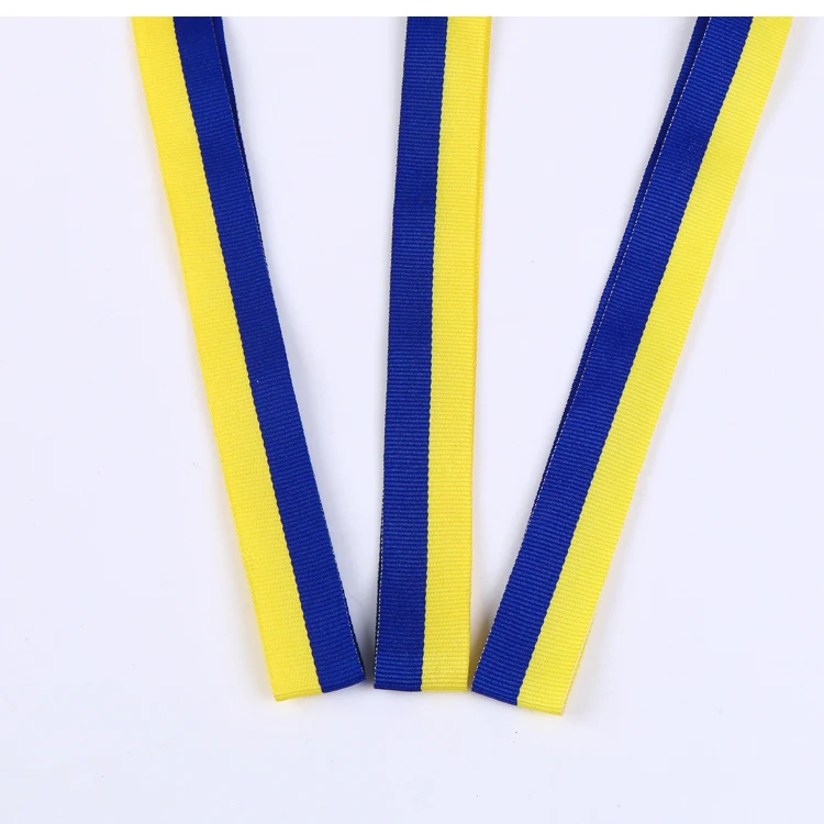 Темно-синие, желтые ленты медалей, завязанные высококачественной гимнастикой унисекс, специальное предложение, лента для завивки полипропиленовых лент = 10 шт