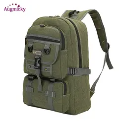 Для мужчин армии холщовый рюкзак для ноутбука 15 дюймов NotebookBagpack школьный туристические рюкзаки для подростков мальчиков сумка для