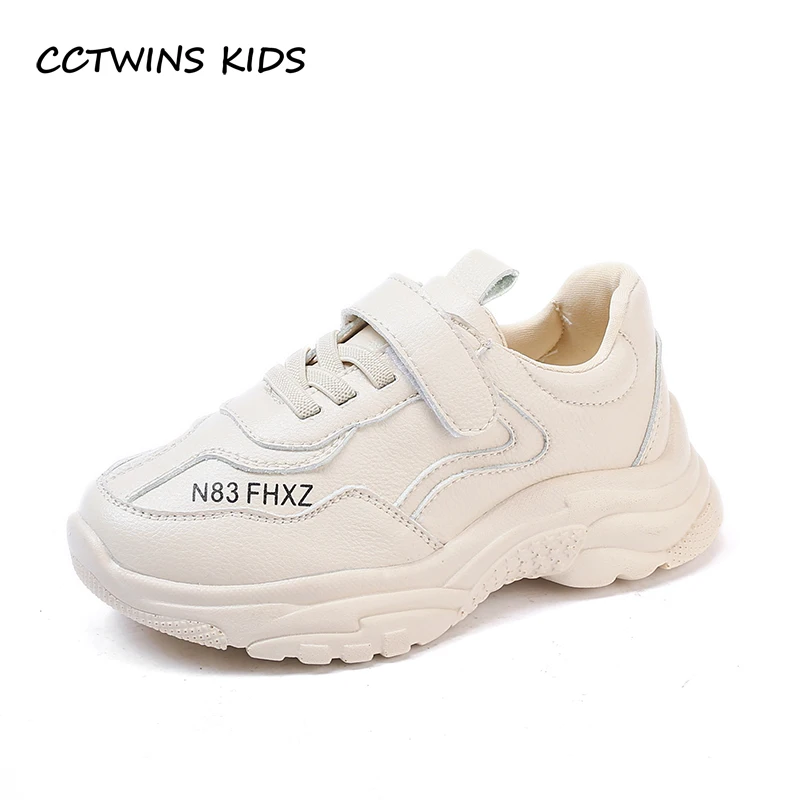 CCTWINS Kids Shoes 2019 Spring Fashion Girls White Shoes Boys Black Sneakers for Kids Sport Shoe Children Causal Trainers FS2715