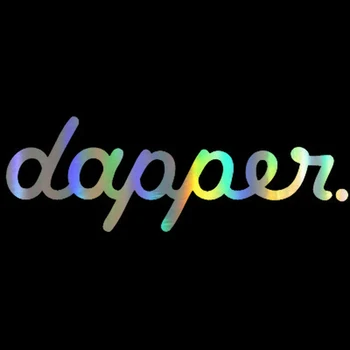 

window Sticker Vinyl 40*13cm Dapper Banner Sticker On window Jdm Style Reflective Stickers and Decals Funnny window Styling