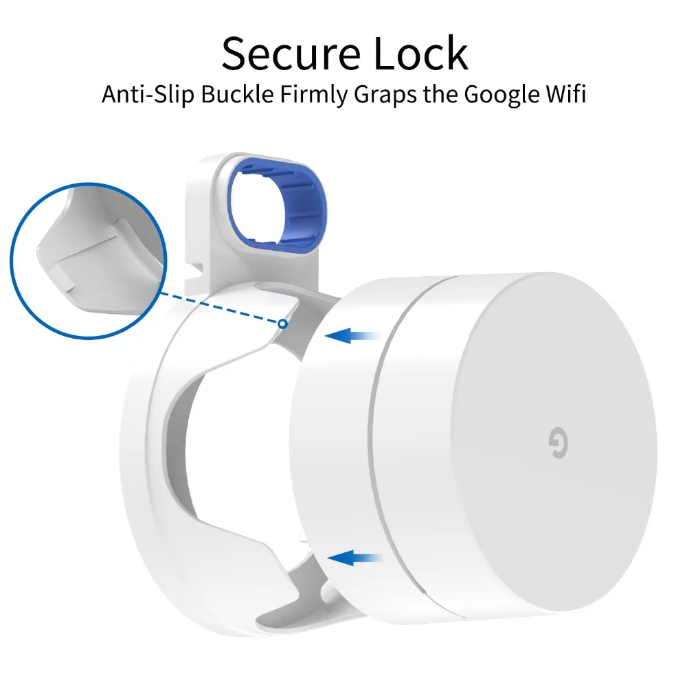 Google WiFi настенный держатель, WiFi крепление Google сетка WiFi система Google WiFi маршрутизатор без грязных проводов винты