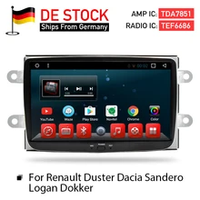 Android 7.1.1 dvd-плеер gps ГЛОНАСС для Renault Dacia Duster Sandero Lodgy Dokker Мультимедиа Видео Радио стерео