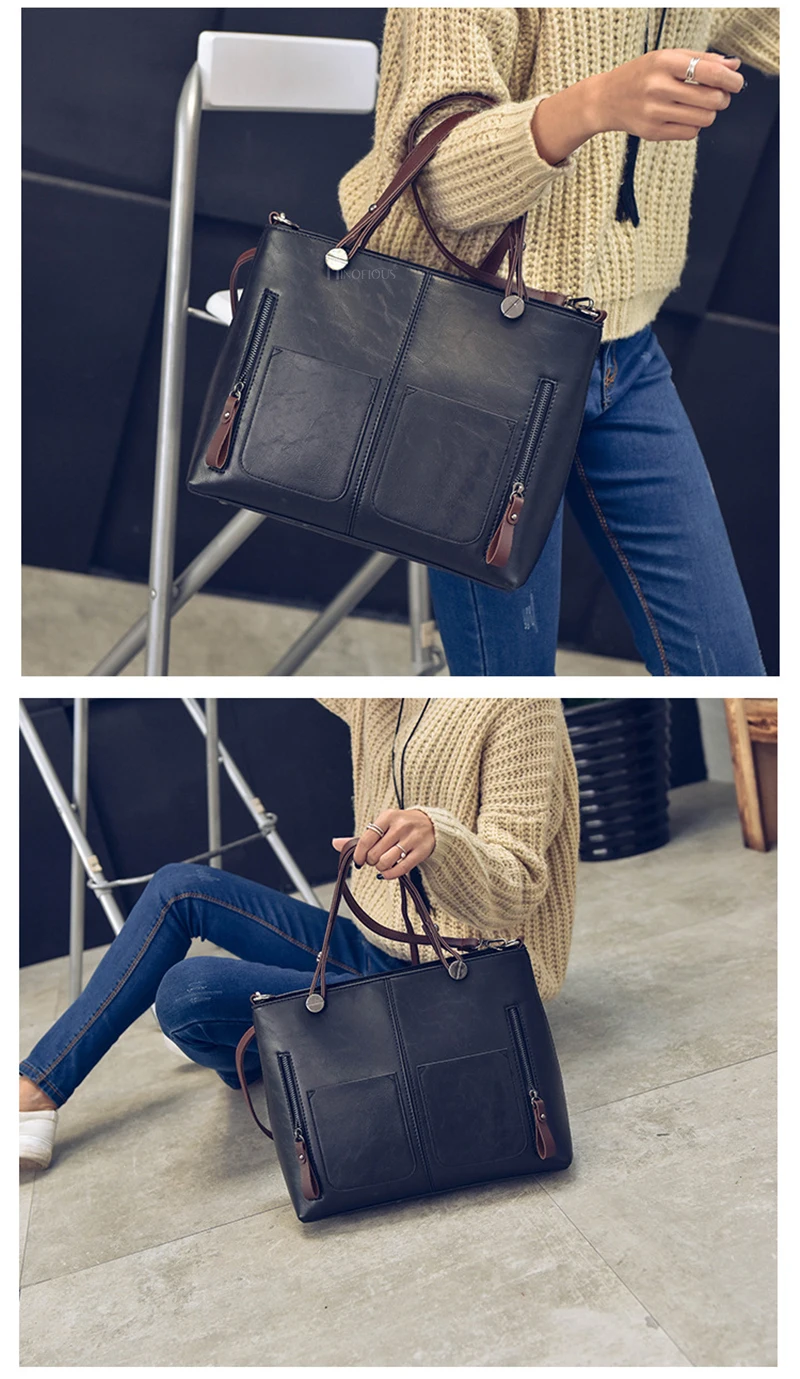 MINOFIOUS, винтажная женская сумка через плечо, Женская Повседневная сумка, для ежедневных покупок, сумки, универсальные, высокое качество, женская сумка