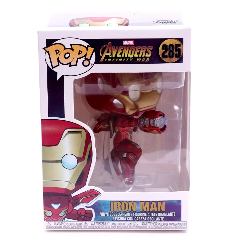 FUNKO POP Marvel Мстители 3-Infinite War Человек-паук Грут Железный человек-рейтеон фигурка Коллекционная модель игрушки для подарка