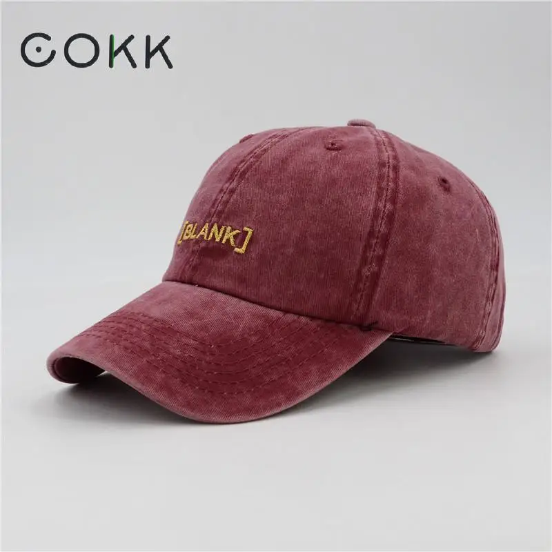 COKK, Хит, Ретро стиль, бейсболка, s, шапки для мужчин, Casquette, брендовая, женская, Snapback Кепка, s, промытый хлопок, кость, мужская шапка, Gorras, надпись, Черная кепка