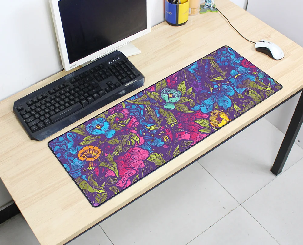 art mouse pad 800x300mm speed Keyboards Mat Rubber Gaming mousepad cool new Desk Mat for game playe