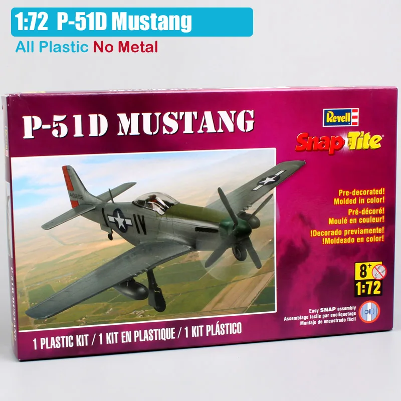 1:100 весы Revell оснастки знаменитостей F16 Fighting Falcon P-51 Mustang Spitfire A-10 Thunderbolt военный самолет воздушное судно истребитель модельная игрушка