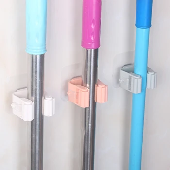 

Home Organizer Clip Mop Hooks No Track Mop Holder Stoarge Rack Holer Bathroom Rack Hook Mop Hanger Storage Rack Kitchen Tools