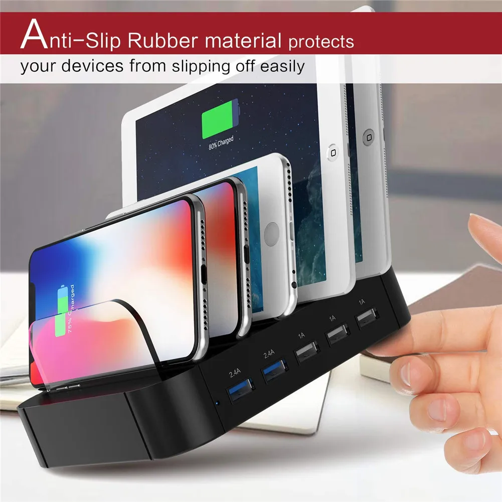 

Portable Charging Station Multiple USB Port Charging Station for Phone Tablets