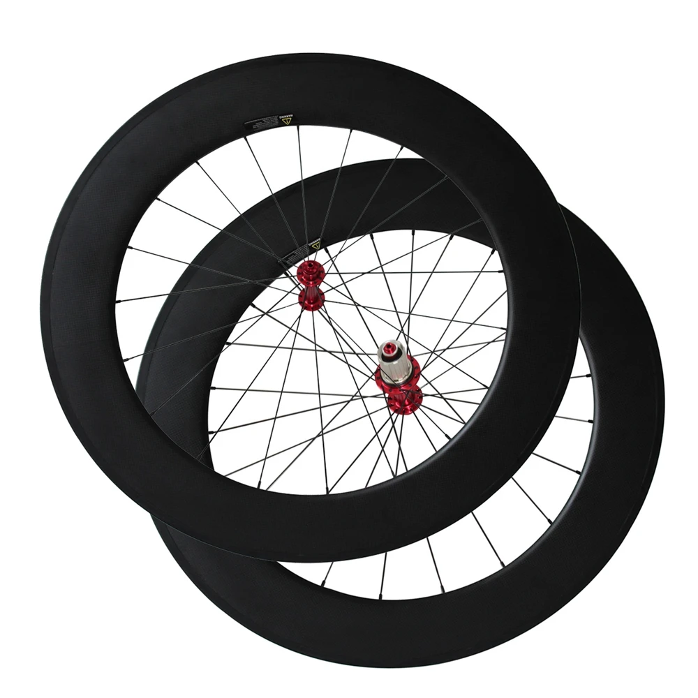 Best No Outer Holes SAT 700C Carbon Wheels  38/50/60mm Clincher Powerway R13 R36 Hub With Sapim CX-Ray CX Ray Tubeless Compatible 9