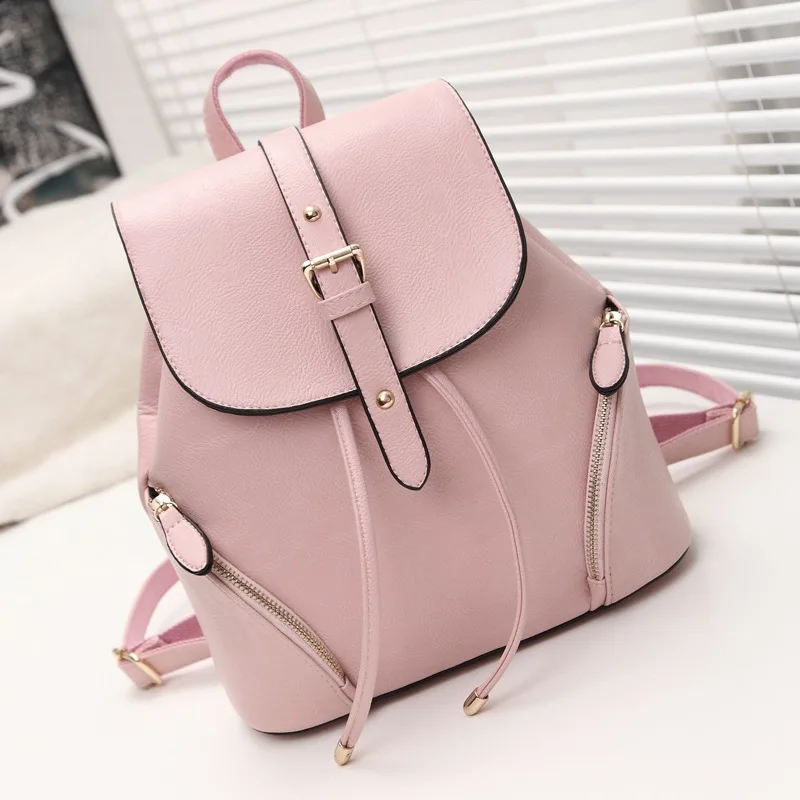 Женский рюкзак в консервативном стиле, Большой Студенческий Школьный рюкзак, женская сумка через плечо, высокое качество, кожзам, Женский дорожный рюкзак, сумка розового цвета