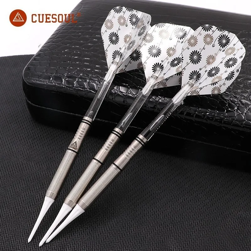 

Darts CUESOUL Tungsten 3PCS 18g 14.5cm Darts Professional Game Soft Tip Darts With Nylon Shafts Indoor Dartboard Games