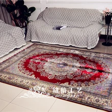 6'x9' красный персидский дизайн ковры ручной работы для спальни шелковые ковры
