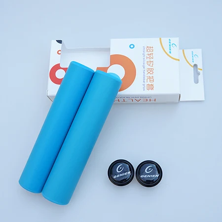 GENIRE руль высокой плотности силикагель/пена силиконовая губка горные ручки для велосипедного руля XC/AM легкий Противоскользящий супер мягкий - Цвет: blue