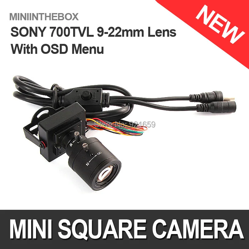  HD 700TVL Effio-e 960H Sony CCD Mini CCTV Home Security Tiny FPV Camera OSD menu D-WDR 9-22mm Manual Focus Zoom Lens 