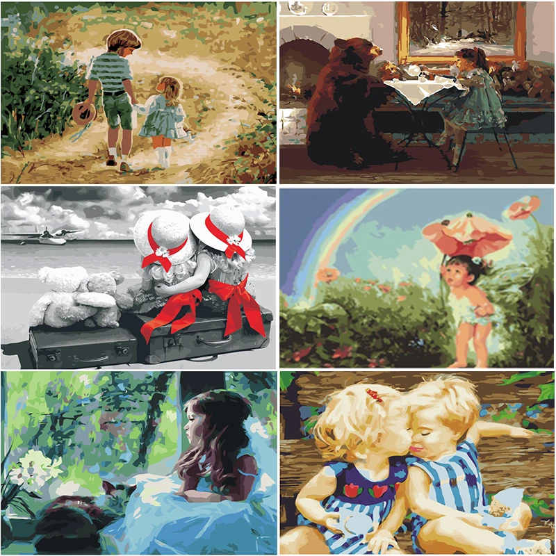 Buy Diy painting by numbers hand painted canvas oil paintings Picture of