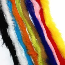 KKWEZVA 10 M Rabbit Fur Hare Zonker Color for Fly Tying Material Streamer Fishing Flies 5mm Wide fly fishing lure Insect squid KKWEZVA 10 M Rabbit Fur Hare Zonker Color for Fly Tying Material Streamer Fishing Flies 5mm Wide fly fishing lure Insect squid